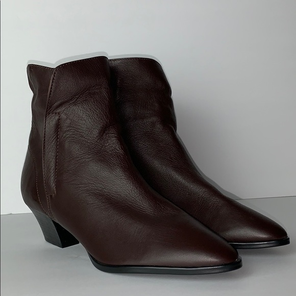 mister shoes Shoes - Mister Shoes Brown Pointy Toe Ankle Boots